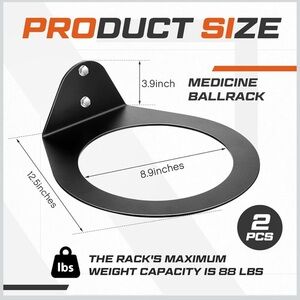 Gisafai 1 Pcs Medicine Ball Rack Medicine Ball Wall Mount